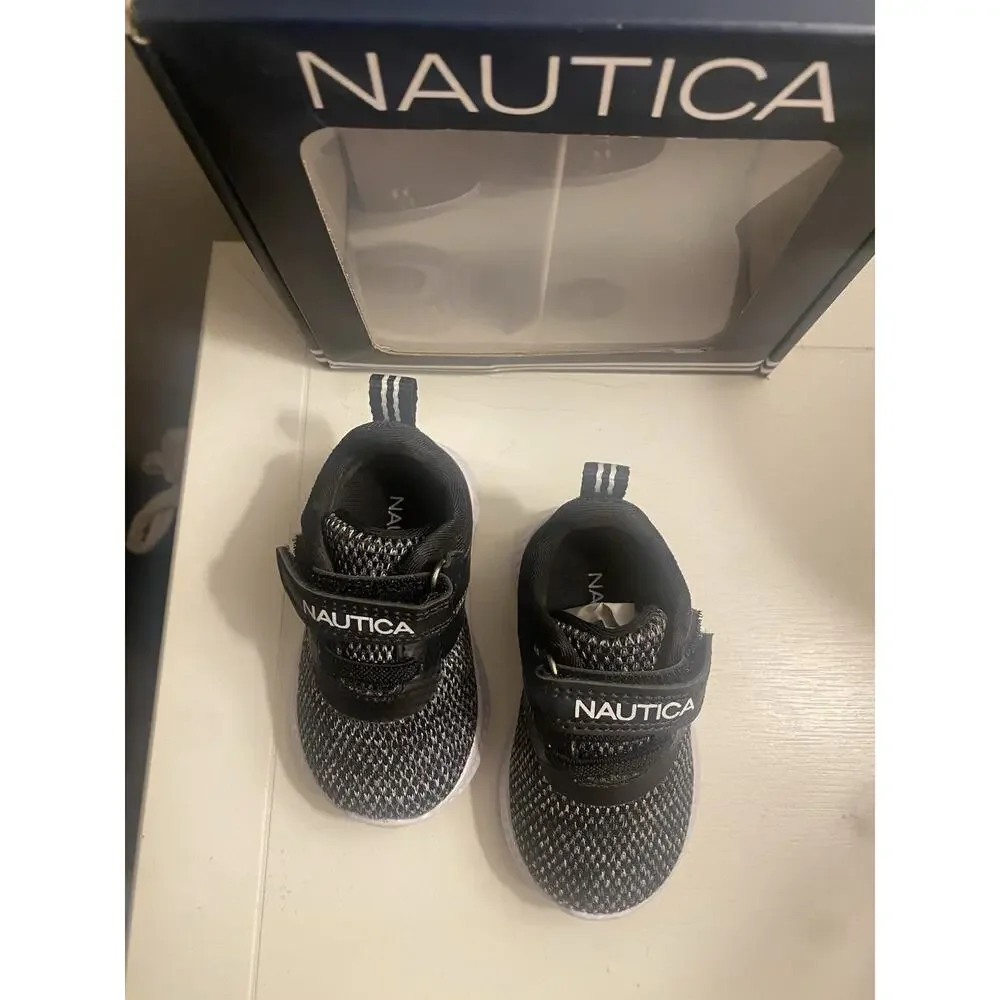 Nautica TNAUTICA T NAUTICA Tiny Towhee Athletic Mesh Sneakers Hook & Loop US 2 M